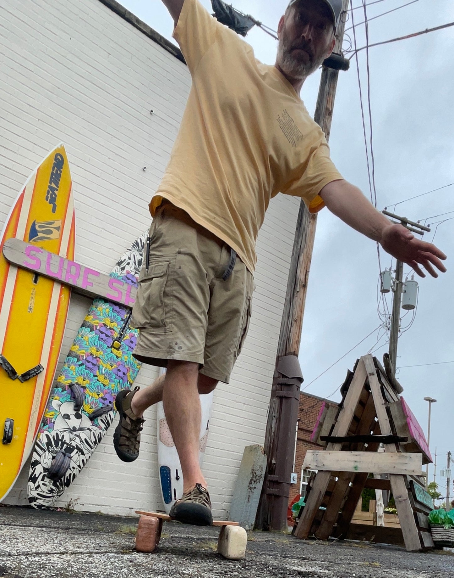 Edgewater Surf 9" all-around Fin SUP wood-core US box