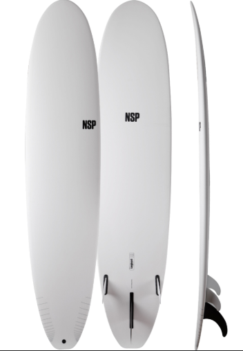 NSP Protech Longboard White Tint FTU Surfboard