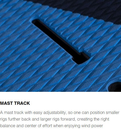 Starboard Go ASAP Wingboard Windsurf board mast track on deck