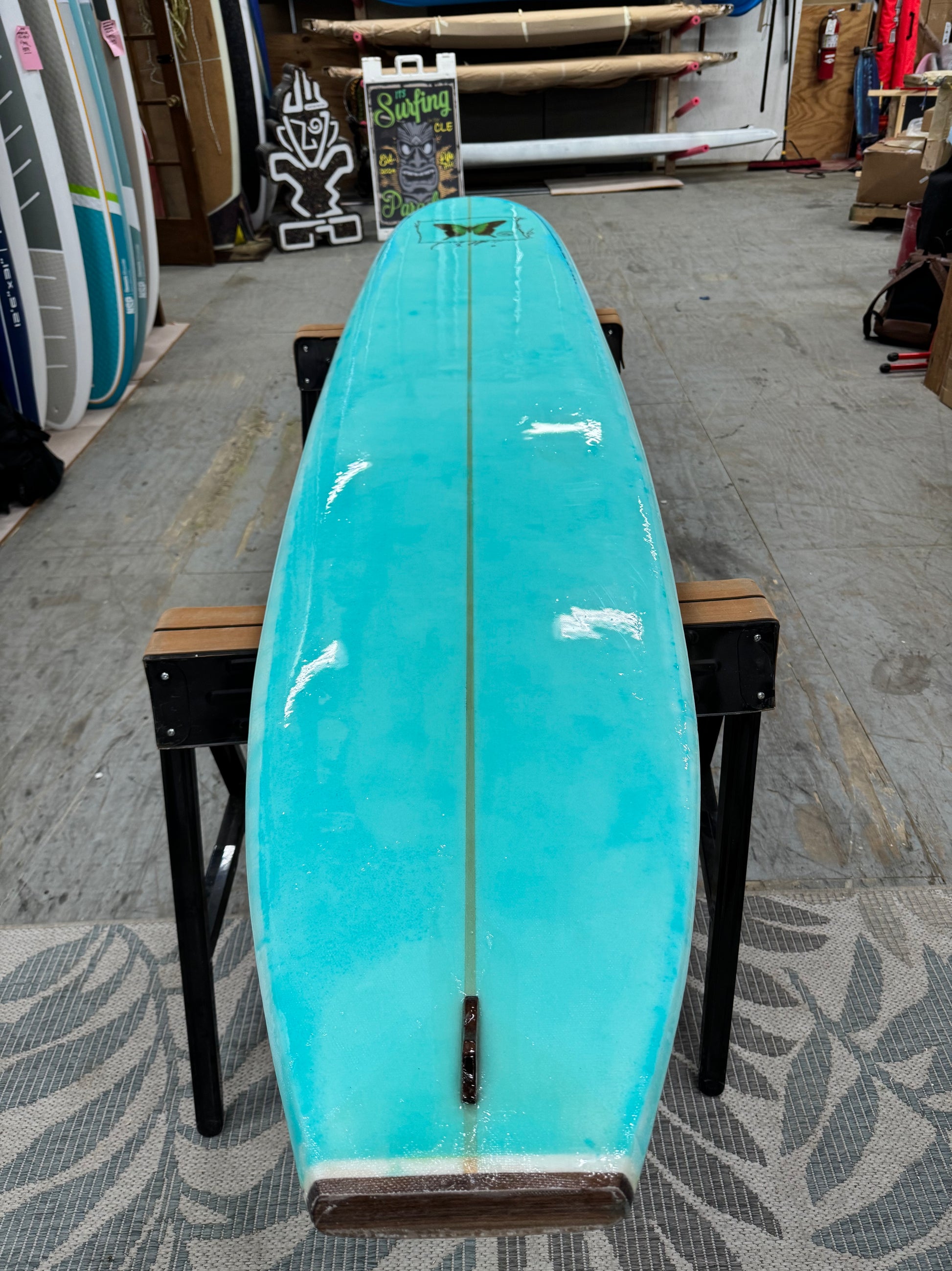 Balanced performance surfboard Lake Erie longboard