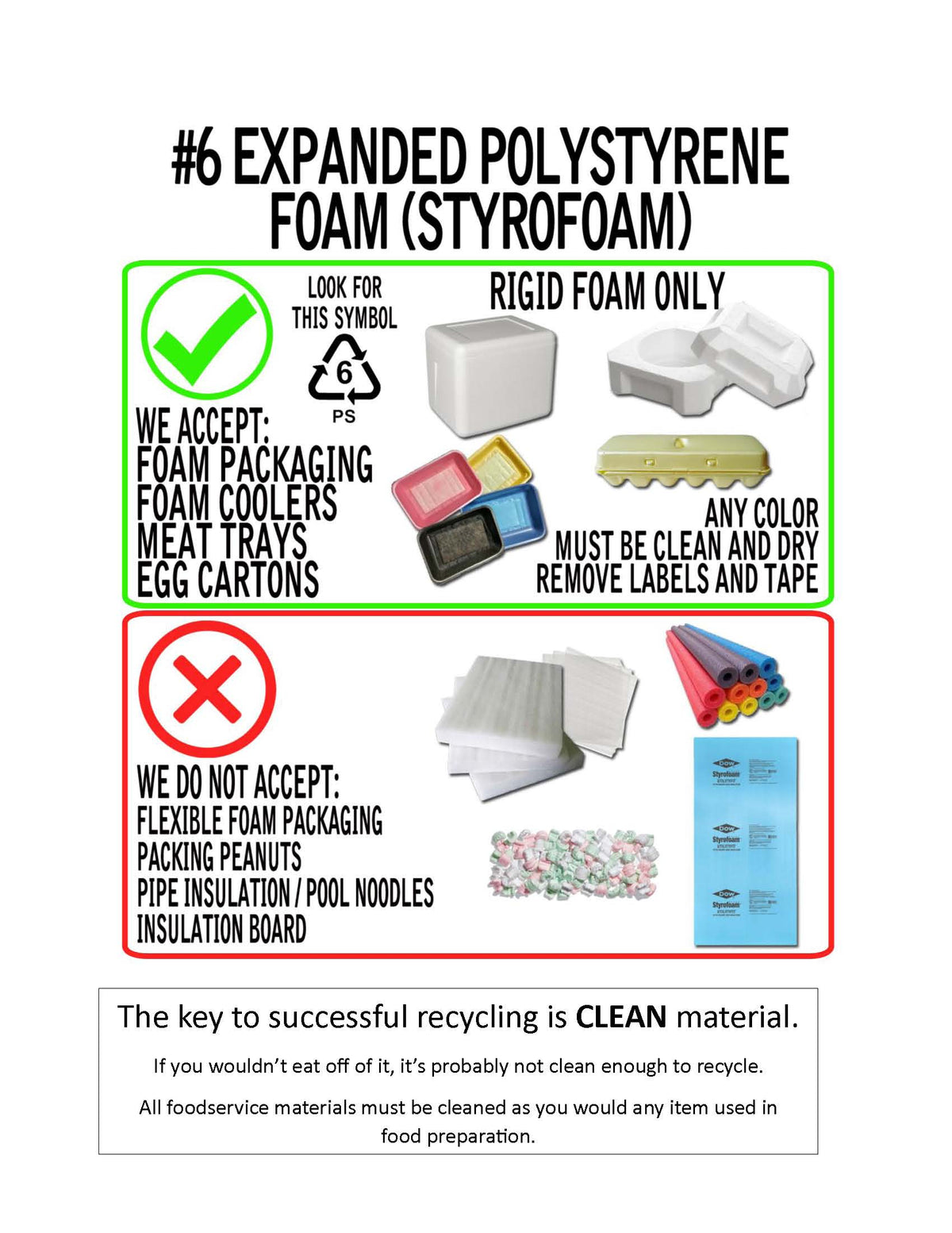 EPS Foam Recycling Voucher for Material Dropoff Saturdays
