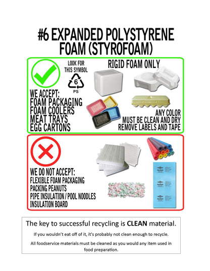 EPS Foam Recycling Voucher for Material Dropoff Saturdays