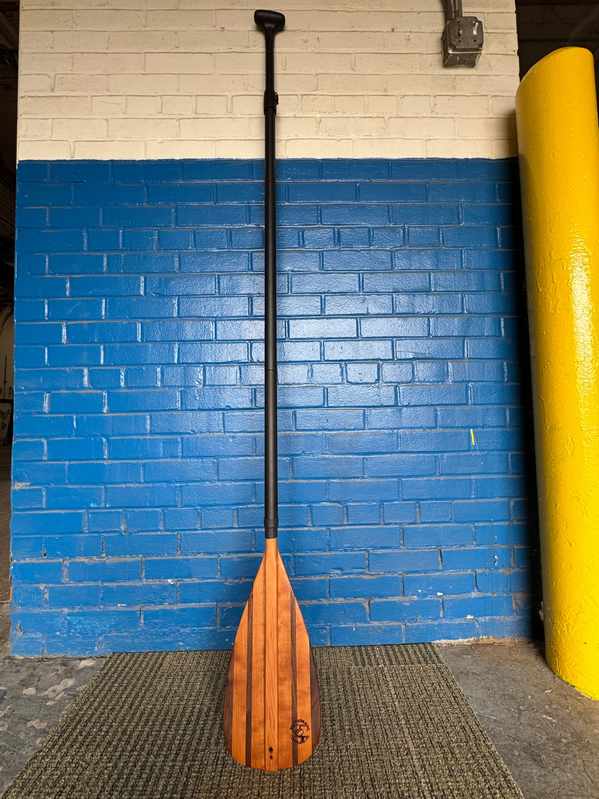 Carbon fiber SUP paddle with wooden blade Edgewater Surf Lakewood