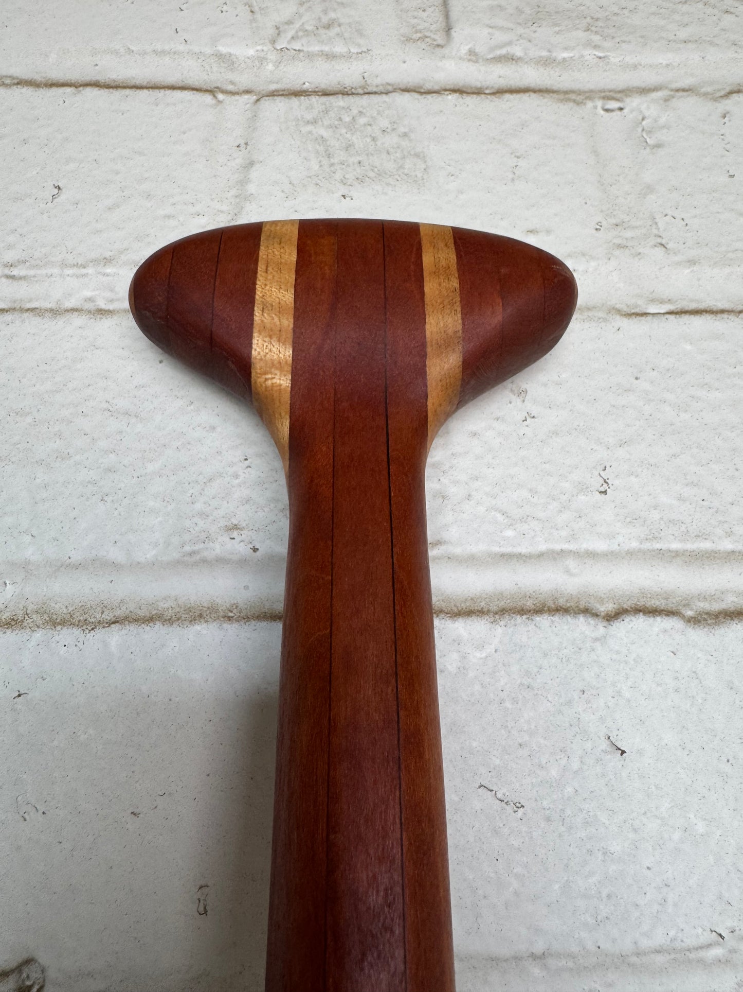 Edgewater Surf Custom Driftwood Oak & Curly Maple Paddle – 81" Handmade Wooden SUP Paddle