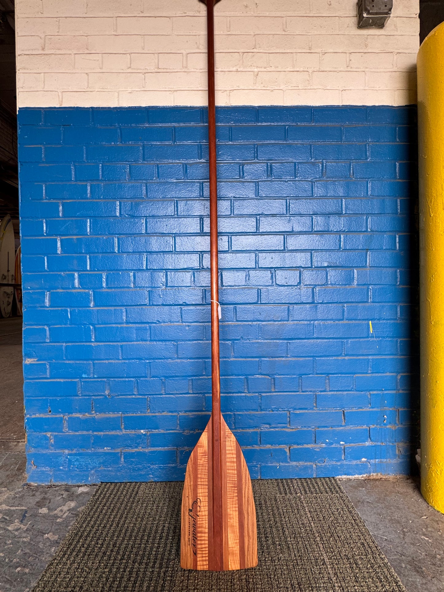 Edgewater Surf Custom Cherry, Curly Maple & Driftwood Live Edge SUP Paddle