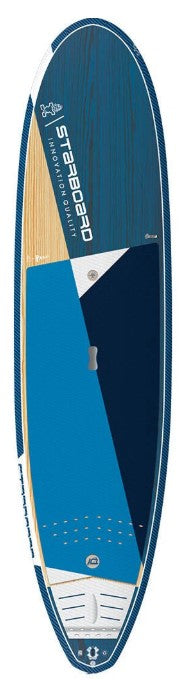 Starboard Longboard surfing SUP paddleboard in Starlight.  Top view.