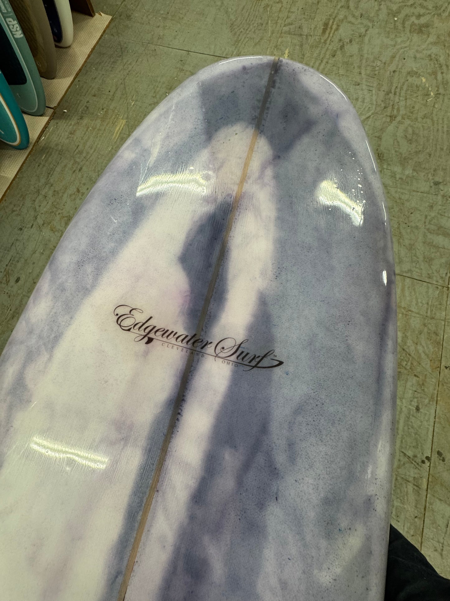 Lake Erie surfboard longboard at Edgewater Park Cleveland