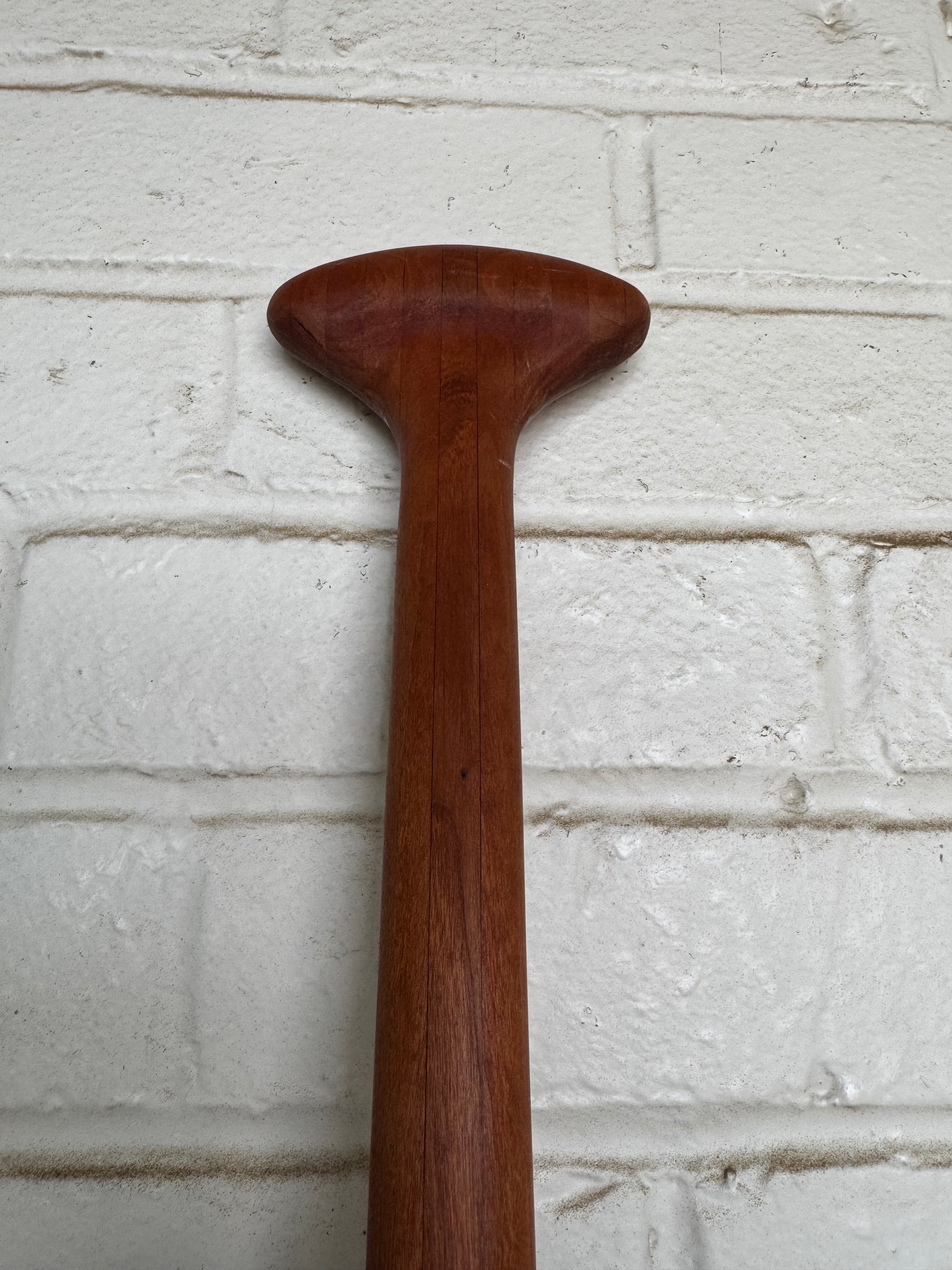 Handmade cherry and walnut wooden stand up paddle by Edgewater Surf in Lakewood Ohio