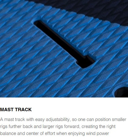 Starboard Go ASAP Wingboard Windsurf board mast track on deck