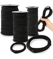 Bungee Elastic Cord 3/16" by the foot black