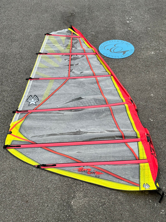 Ezzy Transformer Slalom 6.6 used windsurf sail in A+ condition at Edgewater Surf