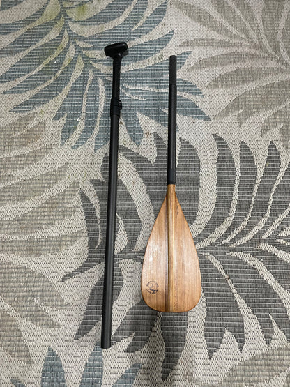 Edgewater Surf hybrid carbon and wood SUP paddle