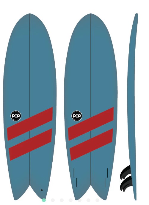 Pop Battle Fish Surf 6’0”