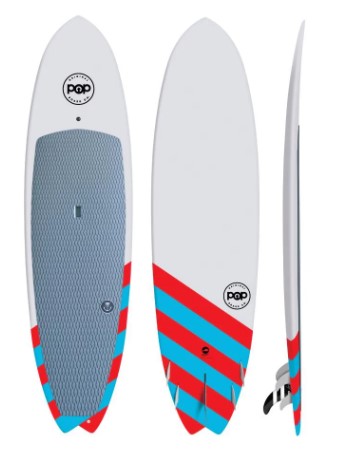 Pop Saltwater Beaver Red Blue 9’6” paddleboard surf